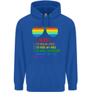 Want to Break Free Ride My Bike Funny LGBT Childrens Kids Hoodie Royal Blue