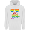 Want to Break Free Ride My Bike Funny LGBT Childrens Kids Hoodie White