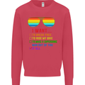 Want to Break Free Ride My Bike Funny LGBT Kids Sweatshirt Jumper Heliconia