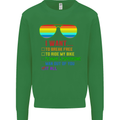 Want to Break Free Ride My Bike Funny LGBT Kids Sweatshirt Jumper Irish Green