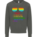 Want to Break Free Ride My Bike Funny LGBT Kids Sweatshirt Jumper Storm Grey