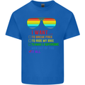 Want to Break Free Ride My Bike Funny LGBT Kids T-Shirt Childrens Royal Blue