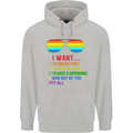 Want to Break Free Ride My Bike Funny LGBT Mens 80% Cotton Hoodie Sports Grey