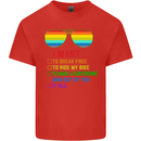 Want to Break Free Ride My Bike Funny LGBT Mens Cotton T-Shirt Tee Top Red