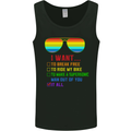 Want to Break Free Ride My Bike Funny LGBT Mens Vest Tank Top Black