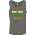 Want to Break Free Ride My Bike Funny LGBT Mens Vest Tank Top Charcoal