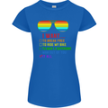Want to Break Free Ride My Bike Funny LGBT Womens Petite Cut T-Shirt Royal Blue