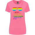 Want to Break Free Ride My Bike Funny LGBT Womens Wider Cut T-Shirt Azalea