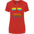 Want to Break Free Ride My Bike Funny LGBT Womens Wider Cut T-Shirt Red
