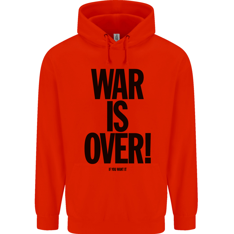 War Is Over if You Want It John Lennon Childrens Kids Hoodie Bright Red