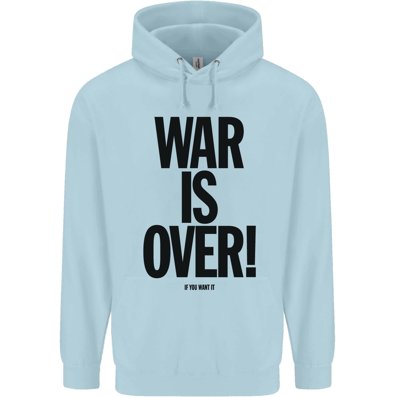 War Is Over if You Want It John Lennon Childrens Kids Hoodie Light Blue