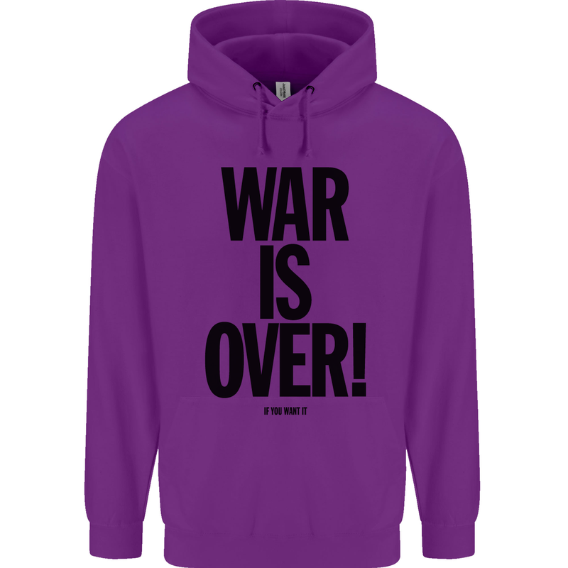 War Is Over if You Want It John Lennon Childrens Kids Hoodie Purple