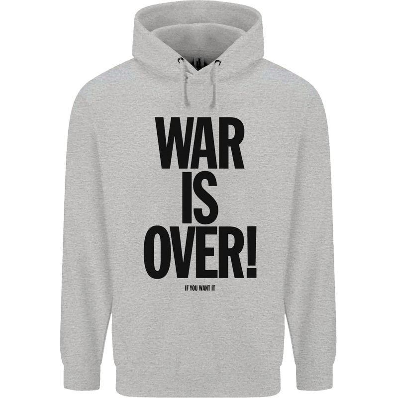 War Is Over if You Want It John Lennon Childrens Kids Hoodie Sports Grey