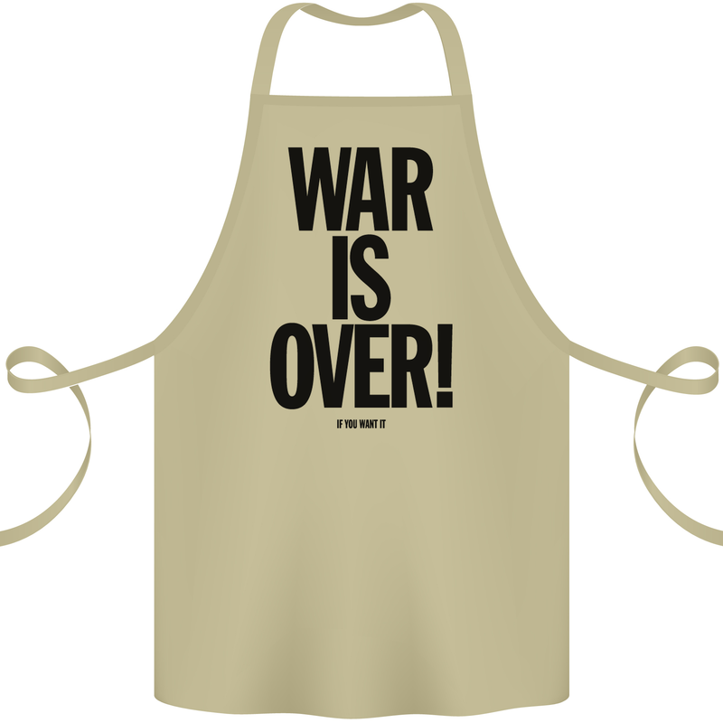 War Is Over if You Want It John Lennon Cotton Apron 100% Organic Khaki