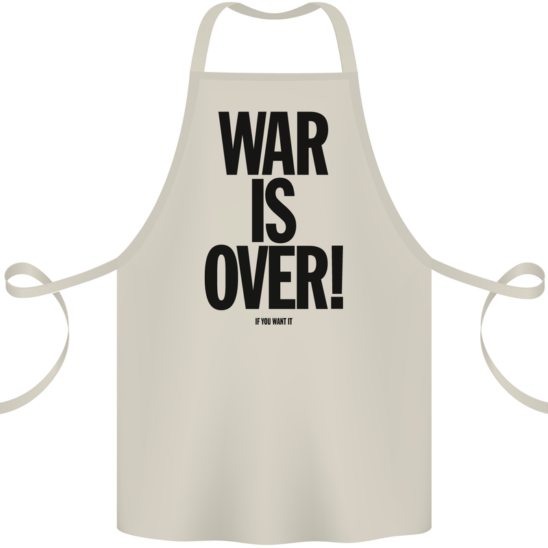 War Is Over if You Want It John Lennon Cotton Apron 100% Organic Natural