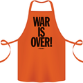 War Is Over if You Want It John Lennon Cotton Apron 100% Organic Orange