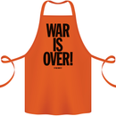 War Is Over if You Want It John Lennon Cotton Apron 100% Organic Orange