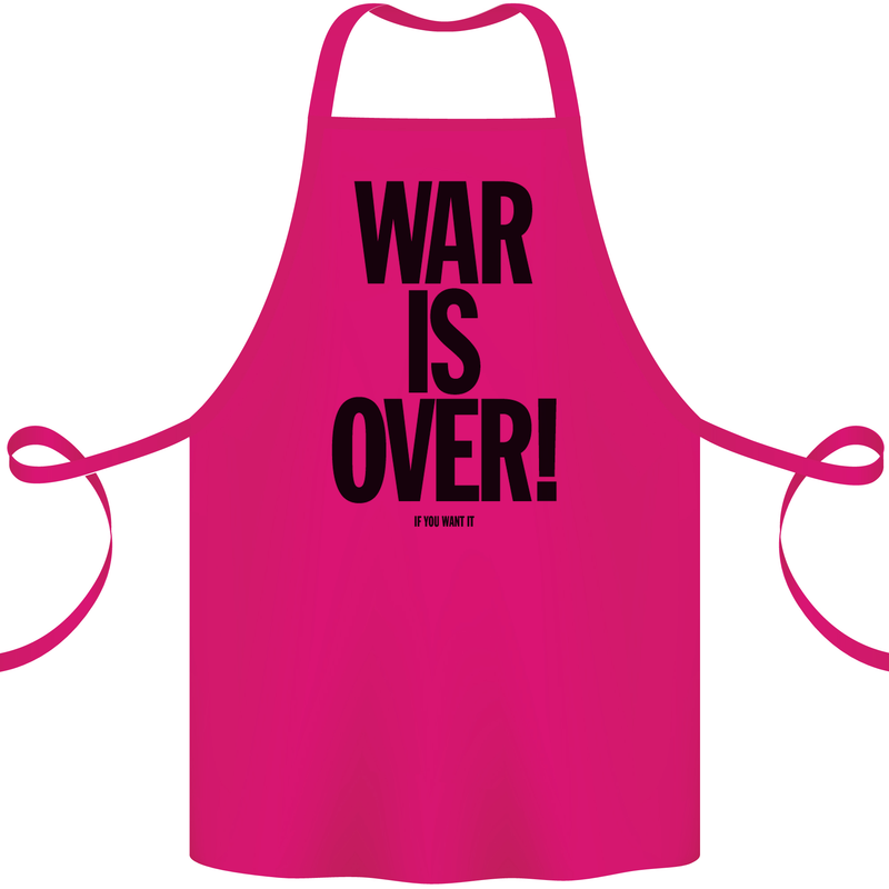 War Is Over if You Want It John Lennon Cotton Apron 100% Organic Pink