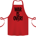 War Is Over if You Want It John Lennon Cotton Apron 100% Organic Red