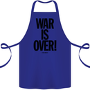 War Is Over if You Want It John Lennon Cotton Apron 100% Organic Royal Blue