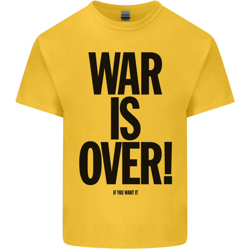 War Is Over if You Want It John Lennon Kids T-Shirt Childrens Yellow
