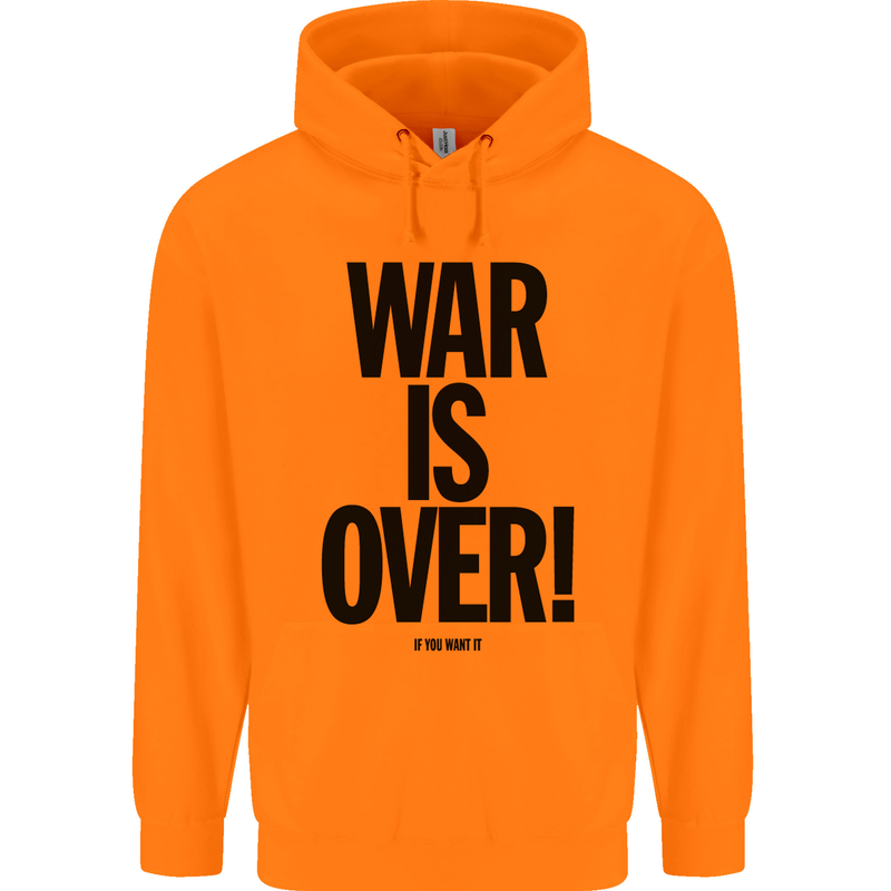 War Is Over if You Want It John Lennon Mens 80% Cotton Hoodie Orange