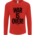 War Is Over if You Want It John Lennon Mens Long Sleeve T-Shirt Red