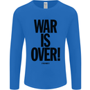 War Is Over if You Want It John Lennon Mens Long Sleeve T-Shirt Royal Blue