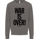 War Is Over if You Want It John Lennon Mens Sweatshirt Jumper Charcoal