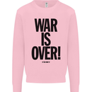 War Is Over if You Want It John Lennon Mens Sweatshirt Jumper Light Pink