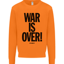 War Is Over if You Want It John Lennon Mens Sweatshirt Jumper Orange