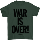 War Is Over if You Want It John Lennon Mens T-Shirt Cotton Gildan Forest Green