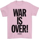 War Is Over if You Want It John Lennon Mens T-Shirt Cotton Gildan Light Pink