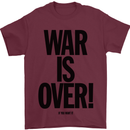 War Is Over if You Want It John Lennon Mens T-Shirt Cotton Gildan Maroon