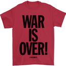 War Is Over if You Want It John Lennon Mens T-Shirt Cotton Gildan Red