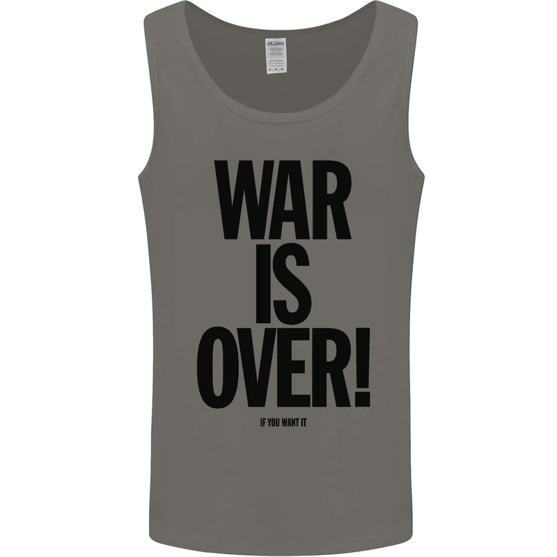 War Is Over if You Want It John Lennon Mens Vest Tank Top Charcoal