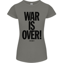 War Is Over if You Want It John Lennon Womens Petite Cut T-Shirt Charcoal