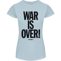 War Is Over if You Want It John Lennon Womens Petite Cut T-Shirt Light Blue