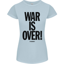 War Is Over if You Want It John Lennon Womens Petite Cut T-Shirt Light Blue