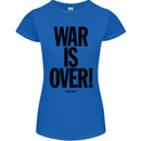 War Is Over if You Want It John Lennon Womens Petite Cut T-Shirt Royal Blue
