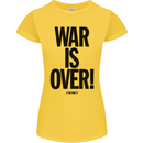 War Is Over if You Want It John Lennon Womens Petite Cut T-Shirt Yellow