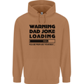 Warning Dad Joke Loading Father's Day Funny Mens 80% Cotton Hoodie Caramel Latte