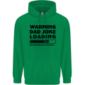 Warning Dad Joke Loading Father's Day Funny Mens 80% Cotton Hoodie Irish Green