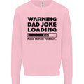 Warning Dad Joke Loading Father's Day Funny Mens Sweatshirt Jumper Light Pink
