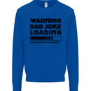 Warning Dad Joke Loading Father's Day Funny Mens Sweatshirt Jumper Royal Blue