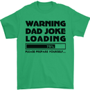 Warning Dad Joke Loading Father's Day Funny Mens T-Shirt Cotton Gildan Irish Green