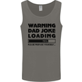 Warning Dad Joke Loading Father's Day Funny Mens Vest Tank Top Charcoal