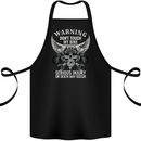 Warning Don' Touch My Bike Biker Motorcycle Cotton Apron 100% Organic Black