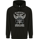 Warning Don' Touch My Bike Biker Motorcycle Mens Hoodie Black
