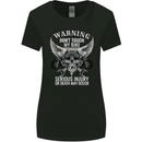 Warning Don' Touch My Bike Biker Motorcycle Womens Wider Cut T-Shirt Black